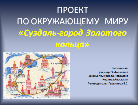 Проект город золотого кольца россии 3 класс окружающий мир суздаль